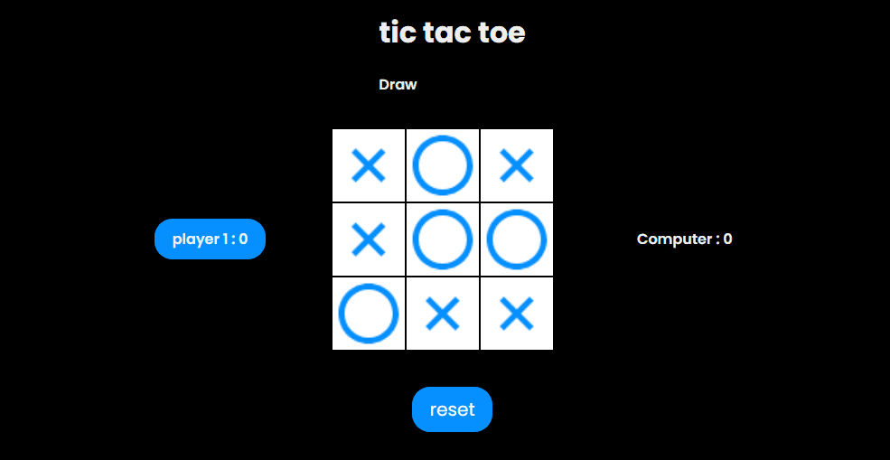Tic Tac Toe Game